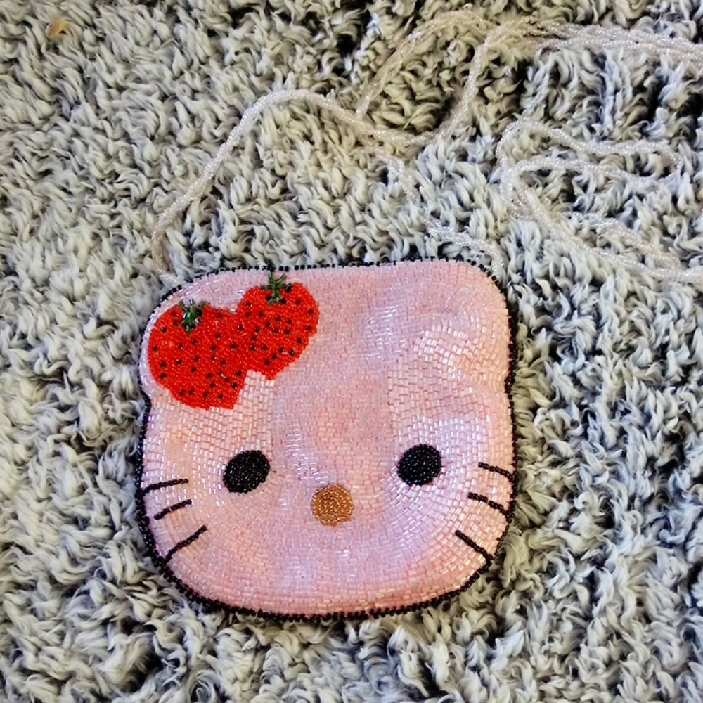 Hello kitty beaded bag